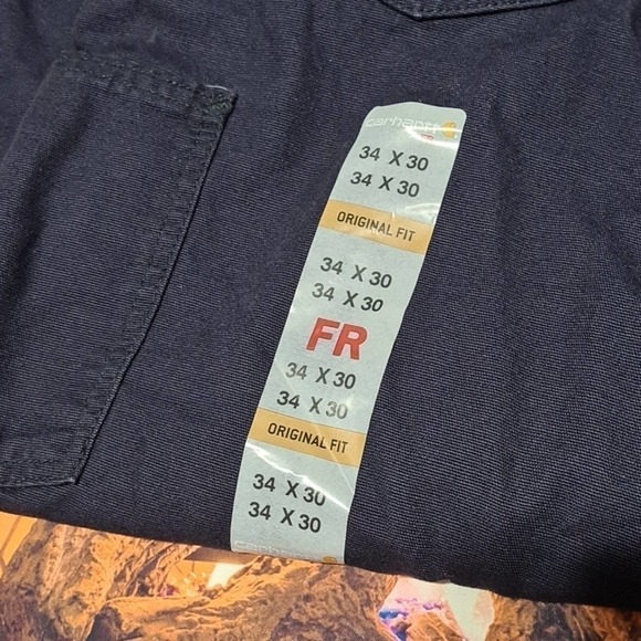 Carhartt‎ Blue Jeans Flame Resistant 34x30 NWT - Picture 4 of 10